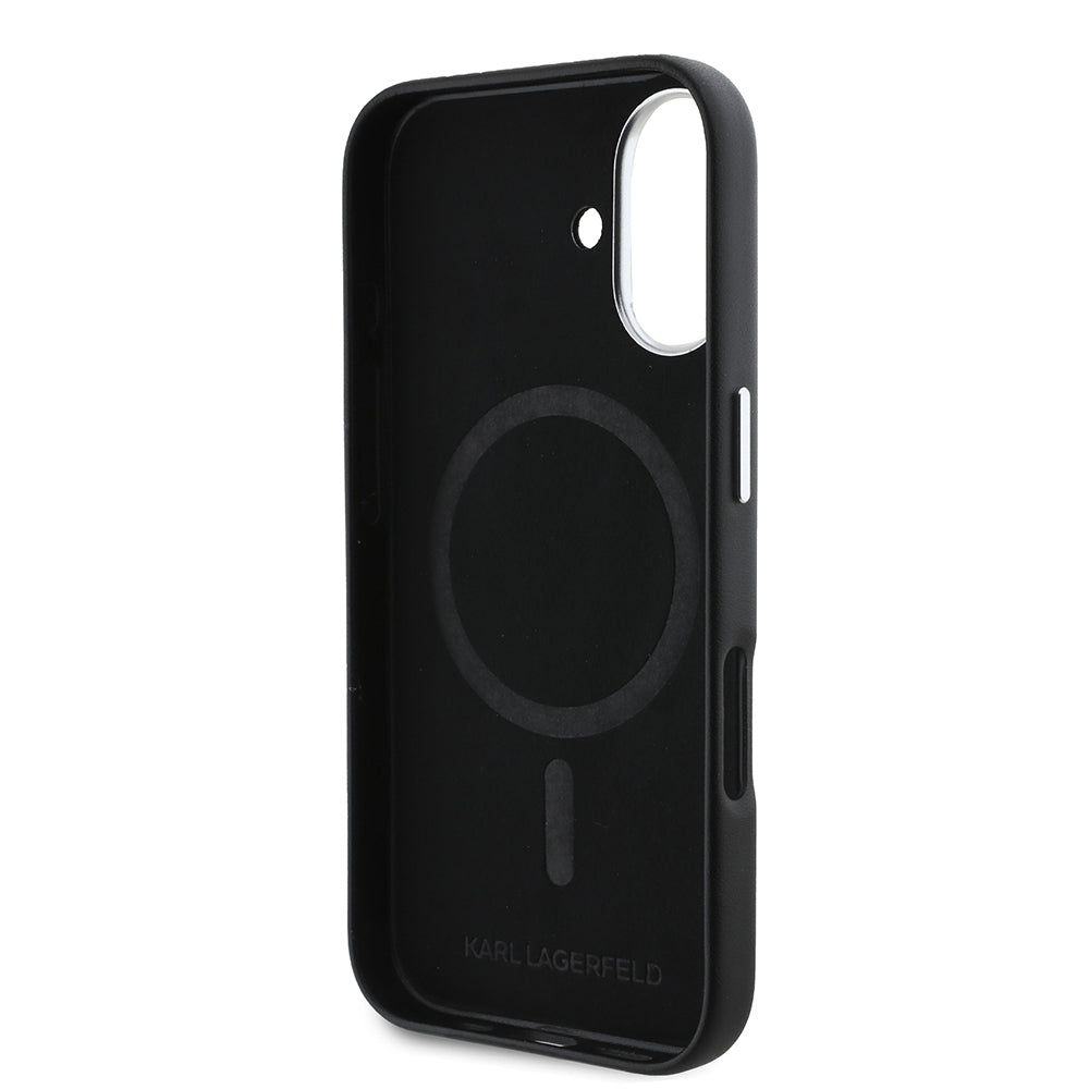 Karl Lagerfeld iPhone 16 Plus Orjinal Lisanslı Magsafe Şarj Özellikli Metal Kamera ve Buton Tasarımlı Plaka Logolu PU Deri Telefon Kılıfı-7 Karl Lagerfeld iPhone 16 Plus Orjinal Lisanslı Magsafe Şarj Özellikli Metal Kamera ve Buton Tasarımlı Plaka Logolu PU Deri Telefon Kılıfı-7